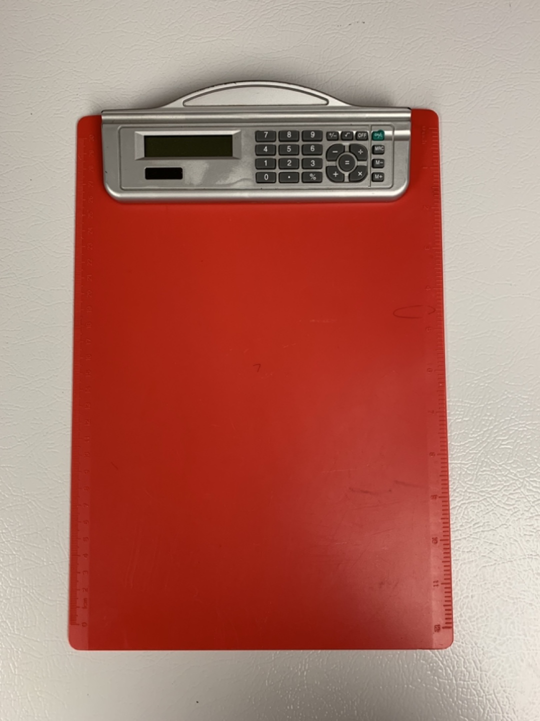 Calculator Clipboard - Red