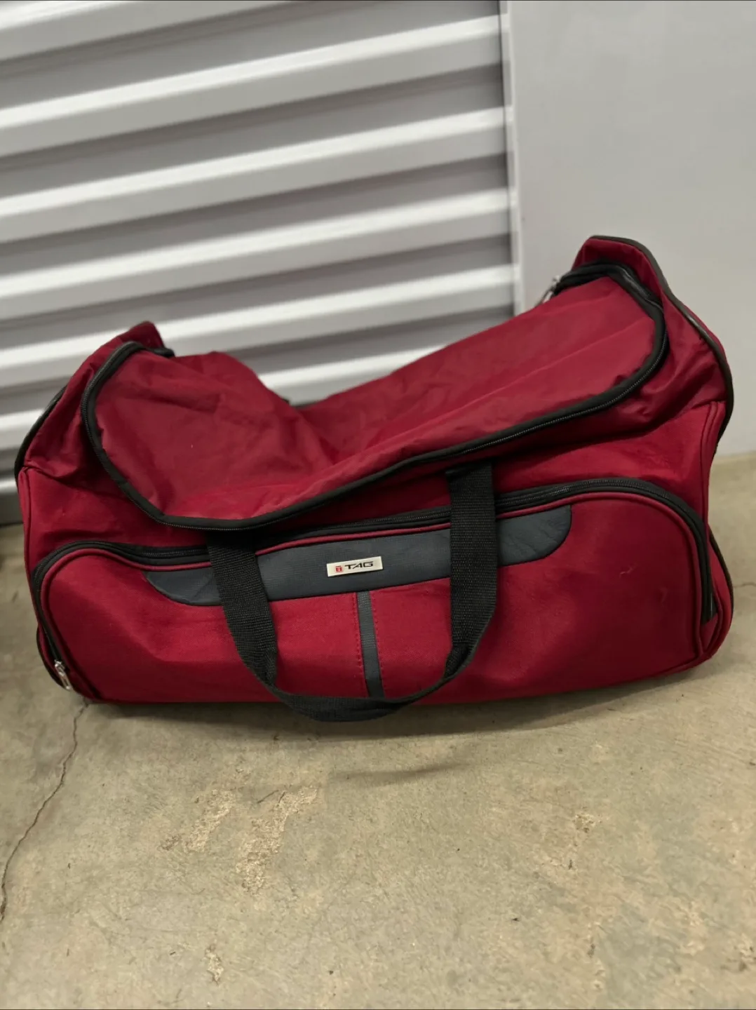 Tag Red Rolling Duffel Bag - 25 inch thumbnail