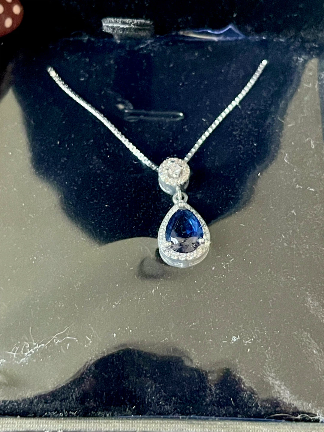 B. Catcher Blue Teardrop CZ Necklace - photo 2