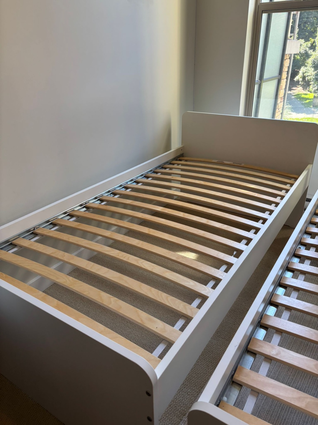 **SET OF 2** IKEA SLÄKT Twin Bed Frame - White - photo 2