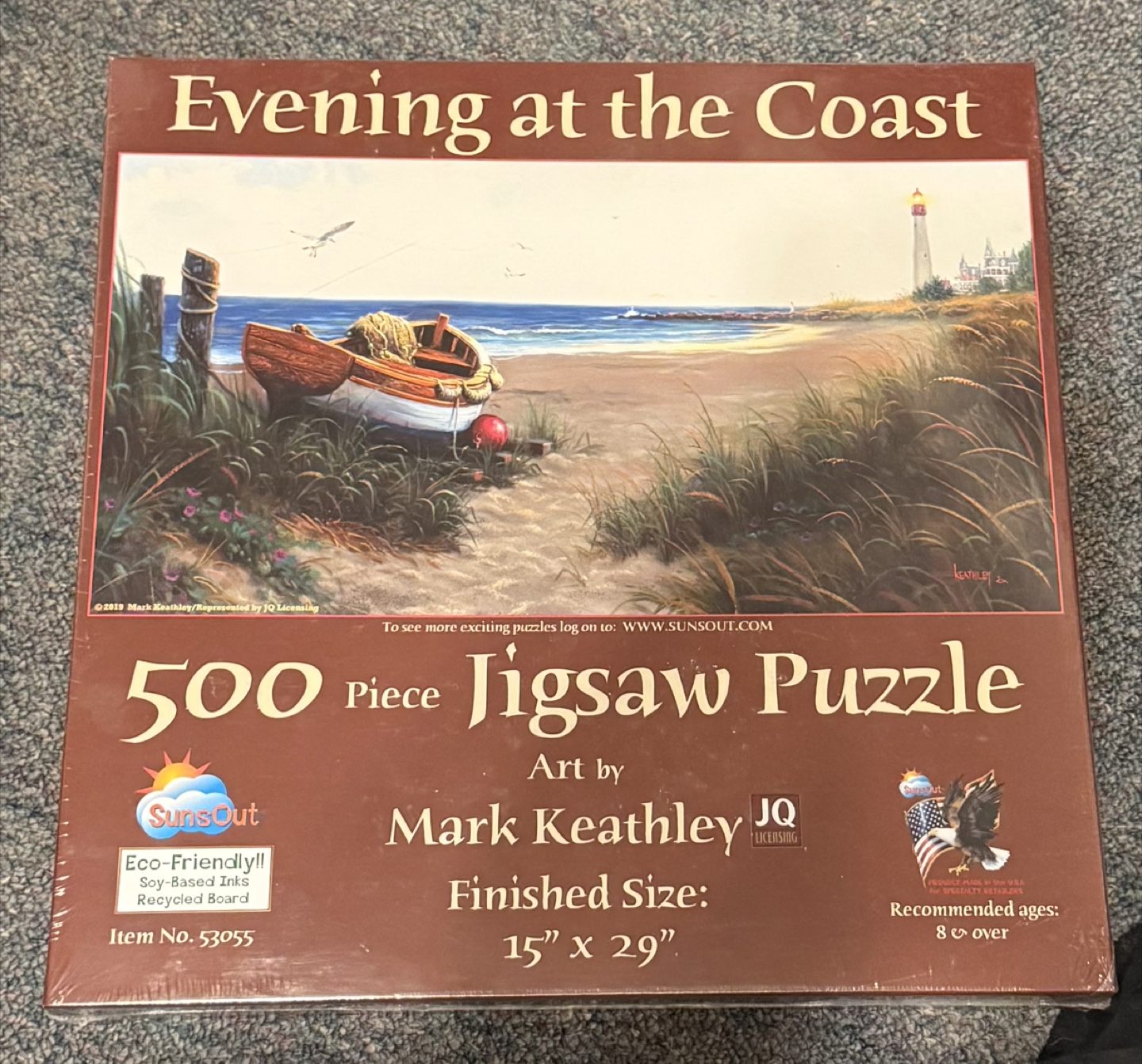SunSout Evening at the Coast 500-Piece Jigsaw Puzzle