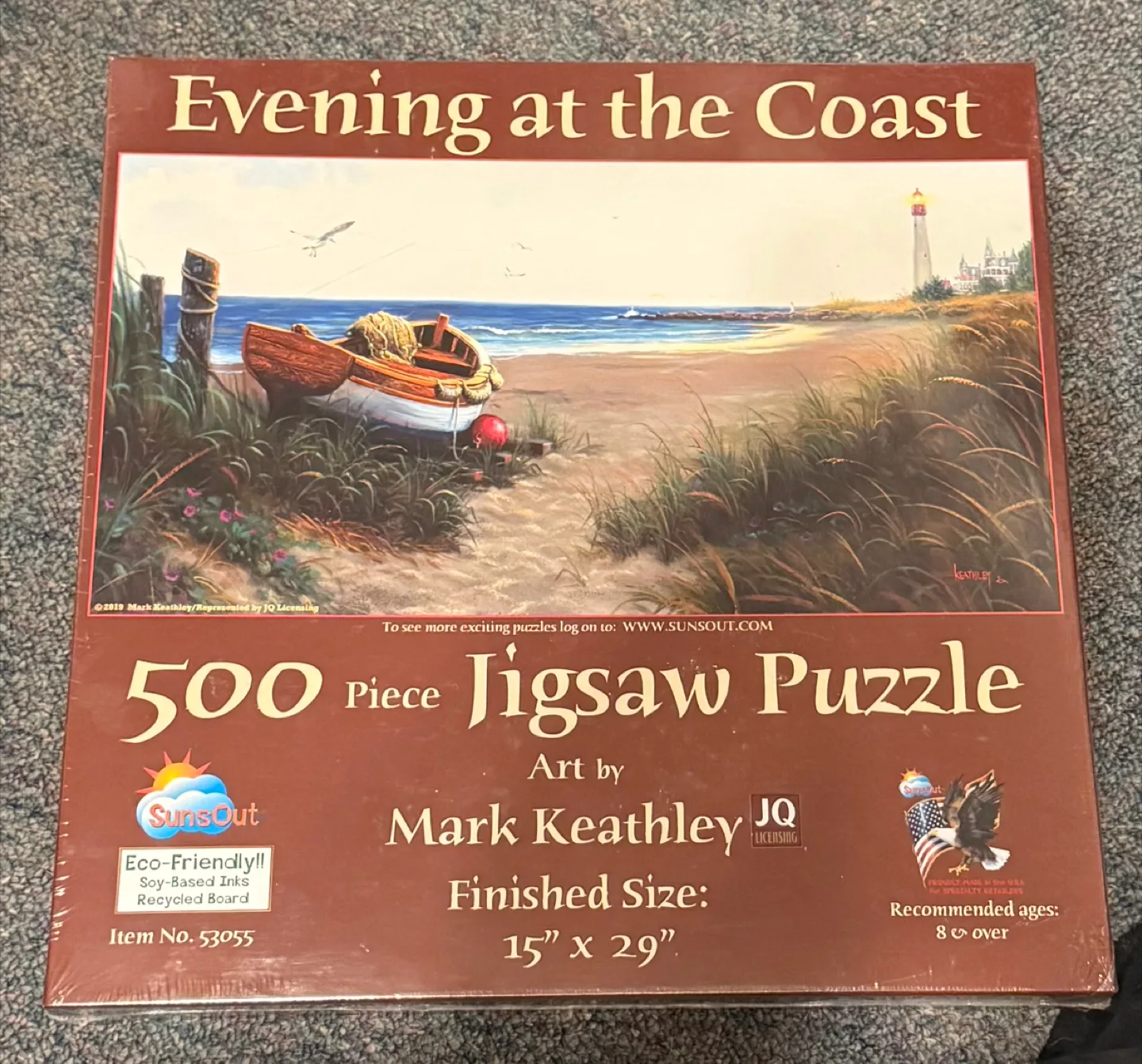 SunSout Evening at the Coast 500-Piece Jigsaw Puzzle thumbnail