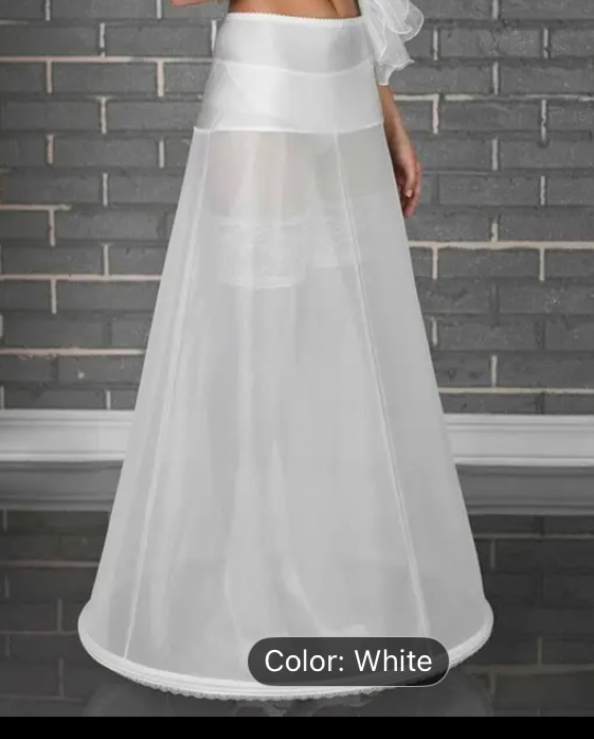 White Crinoline Petticoat