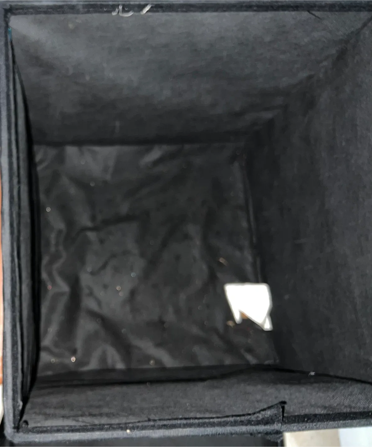 Black Storage Bin with Lid and Square Container #freecycle image indicator(3)