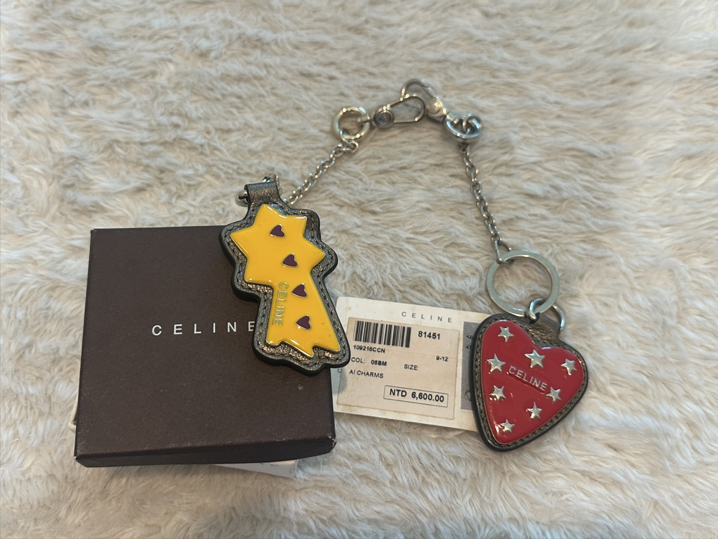 Authentic Celine Charms Keyring