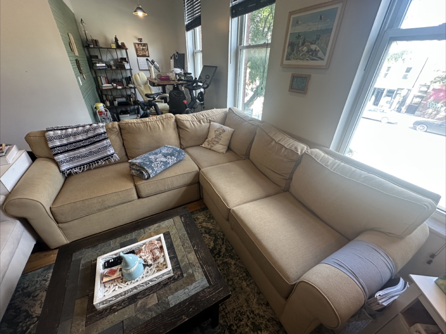 Tan Sectional Sofa - photo 3