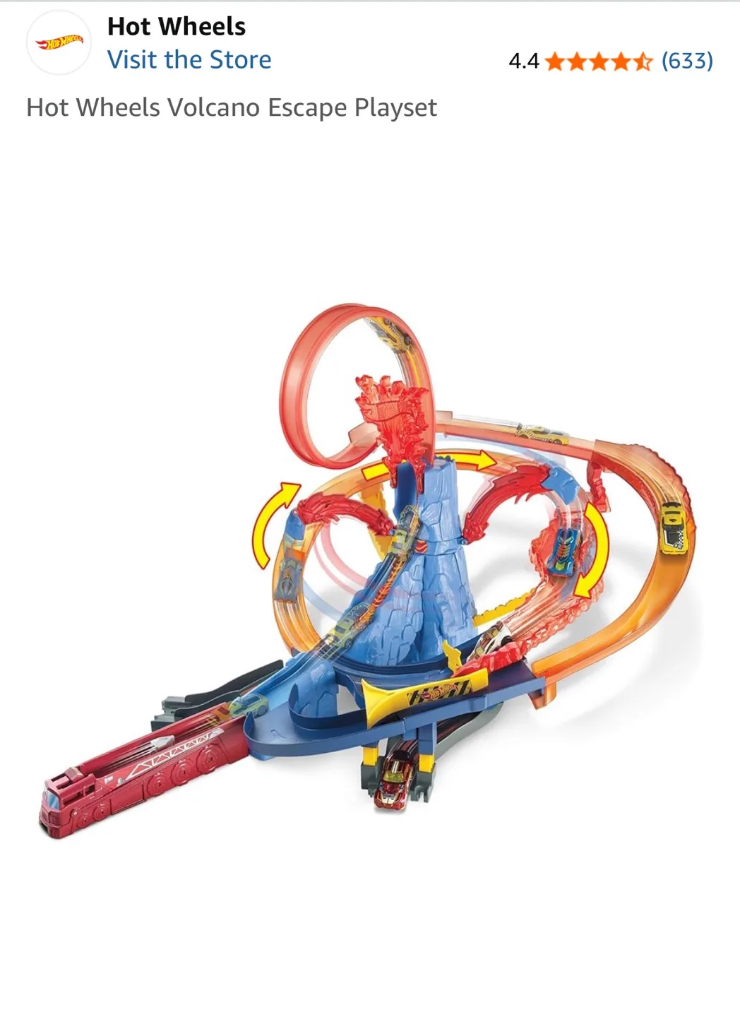 Hot Wheels Volcano Escape Playset - Motorized! image indicator(3)