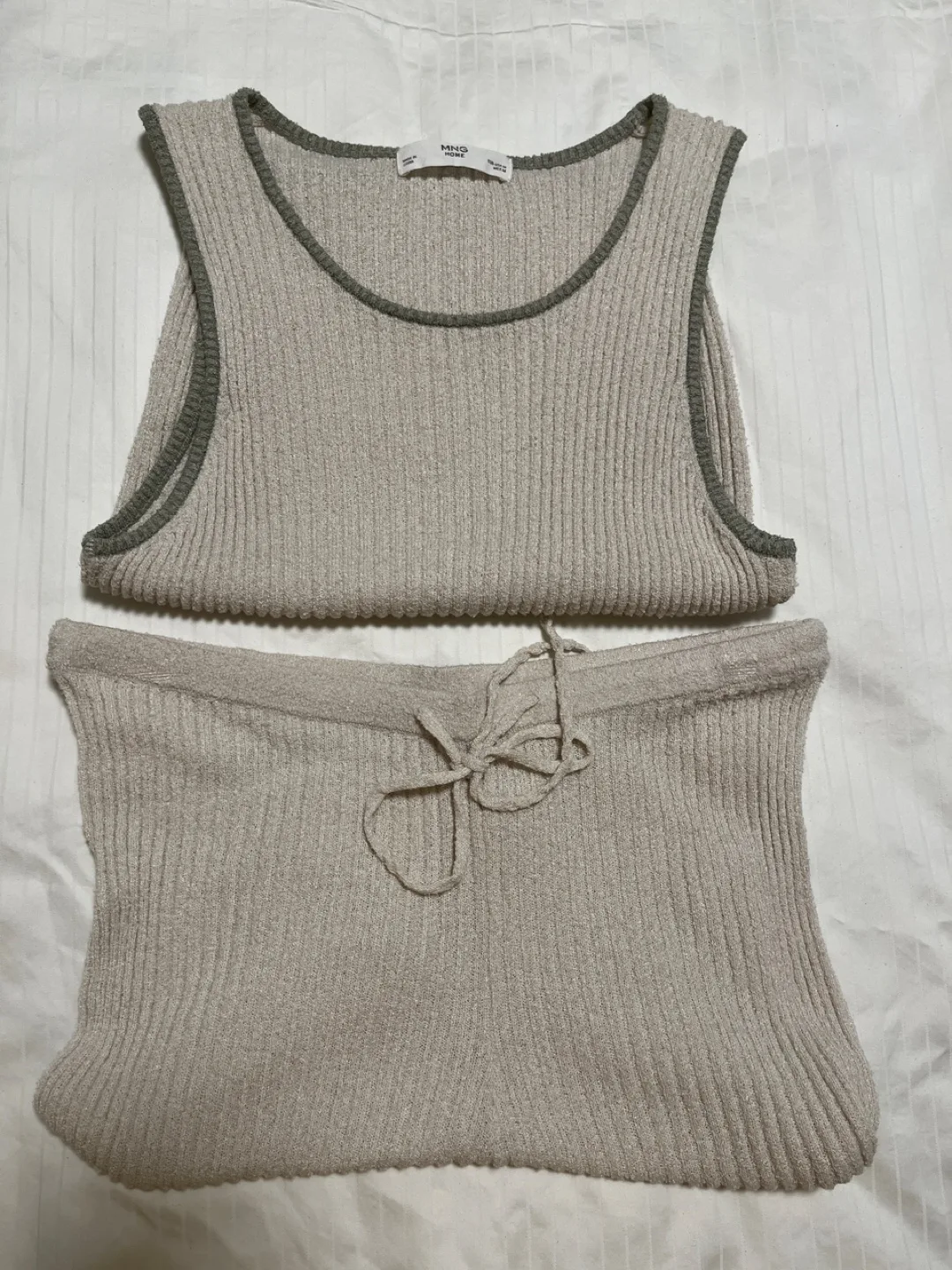 MNG Home Knit Tank Top & Shorts Set - Size M thumbnail