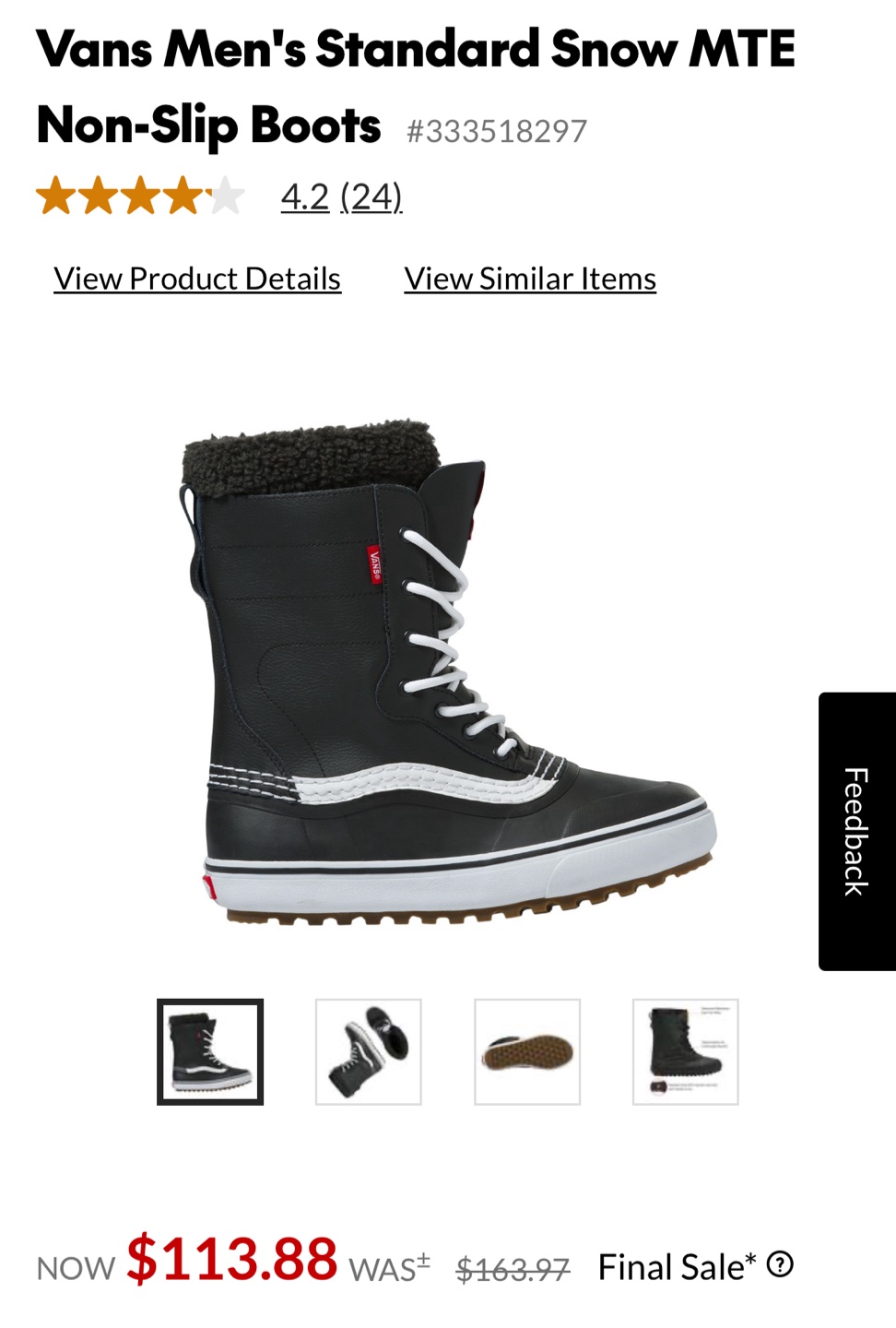 Vans Standard Snow MTE Boots - Men's US 8 - photo 4