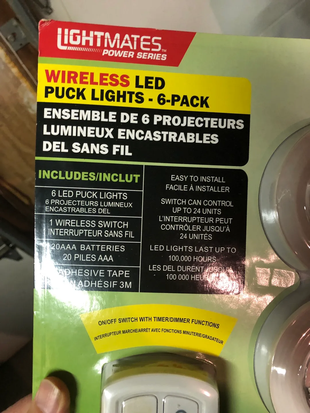 Lightmates Wireless LED Puck Lights - 6 Pack image indicator(3)