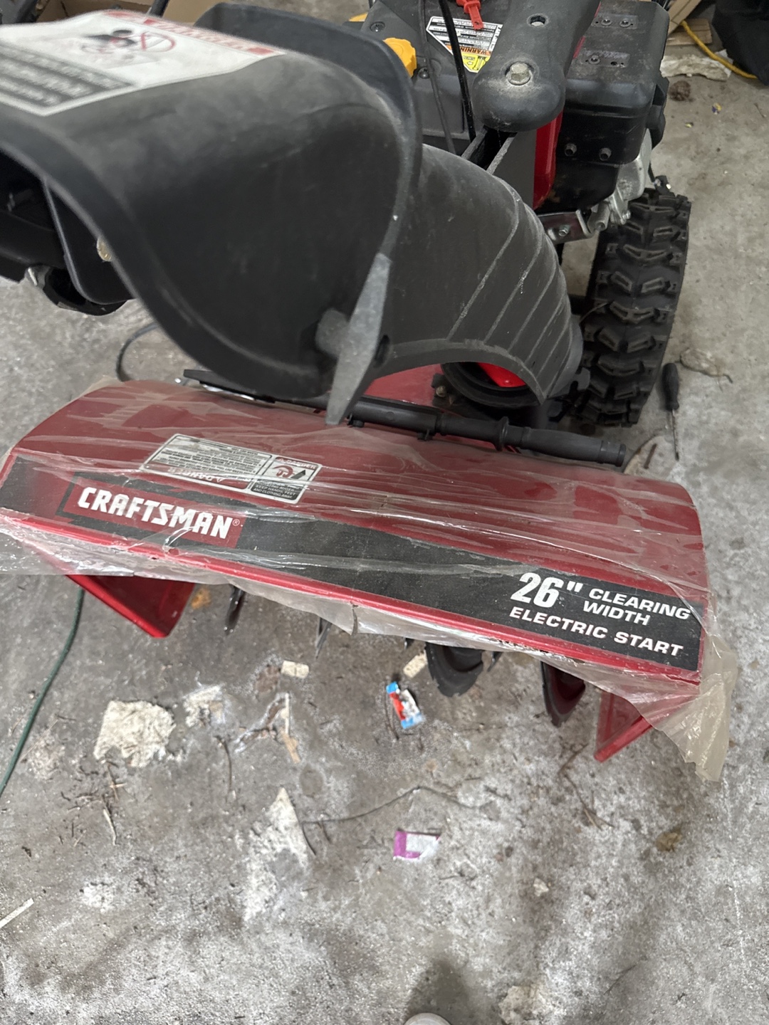 Craftsman 26" Electric Start Snow Blower - photo 2
