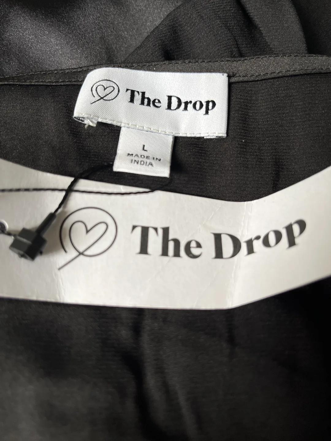 The Drop Black Dress - Size L thumbnail