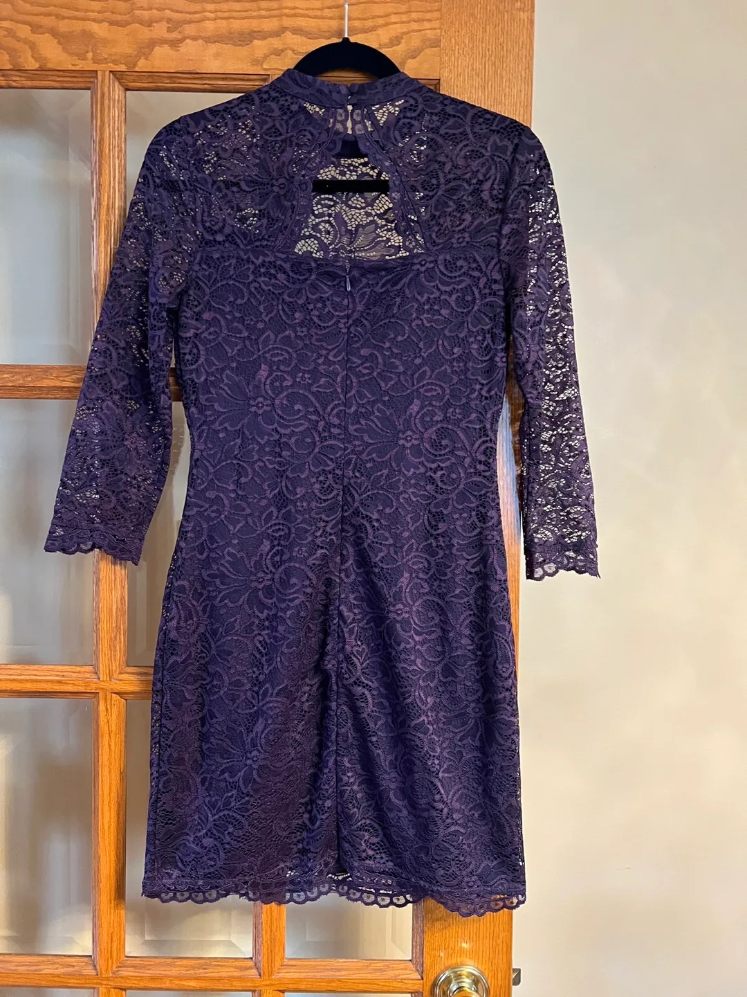 Le Chateau Purple Lace Dress image indicator(2)