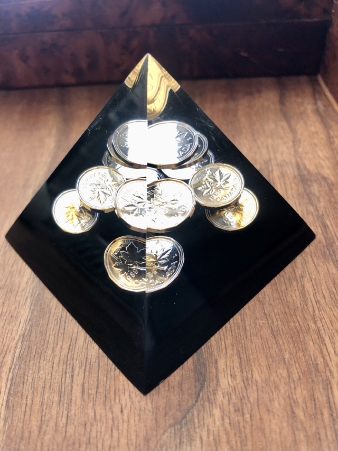 Pyramid Coin Display