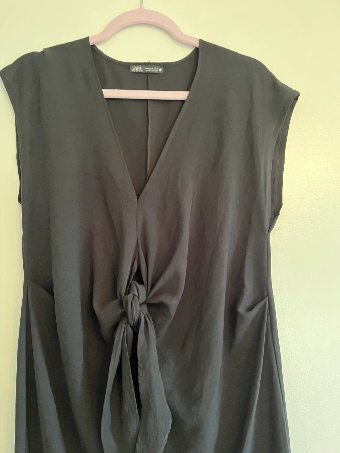 Zara Black Twist Knot Midi Dress image indicator(6)