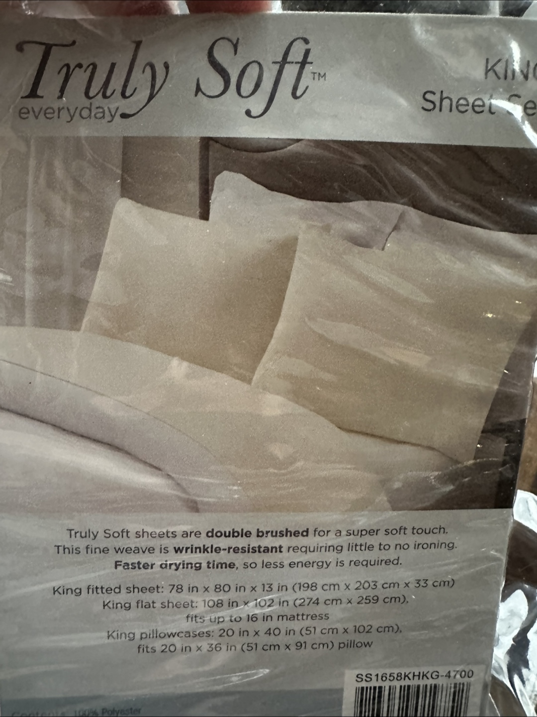 King size bed mattress pad & beige sheet set (fits up to 16”) - photo 2