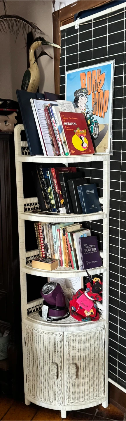 Wicker Corner Shelf Unit - photo 3