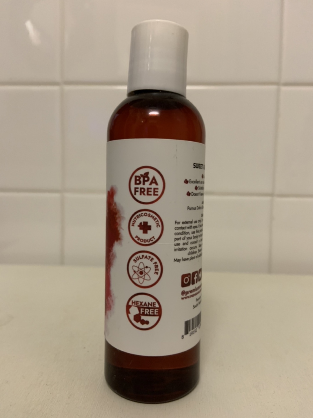 Premium Nature Sweet Almond Oil 4 oz #freecycle - photo 2