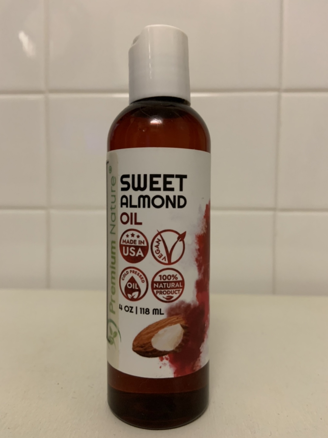 Premium Nature Sweet Almond Oil 4 oz #freecycle