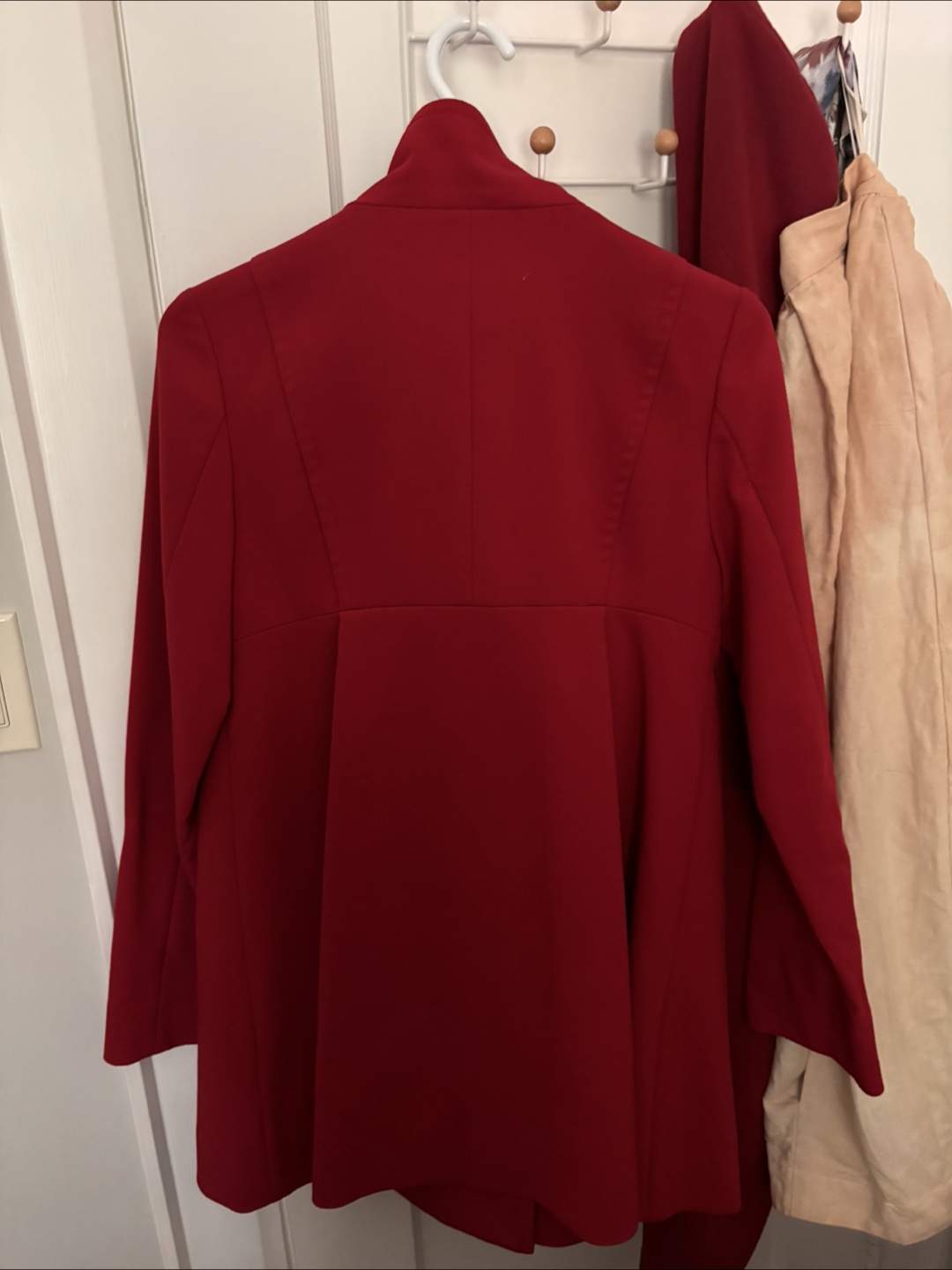 Red Button-Down Coat - photo 3