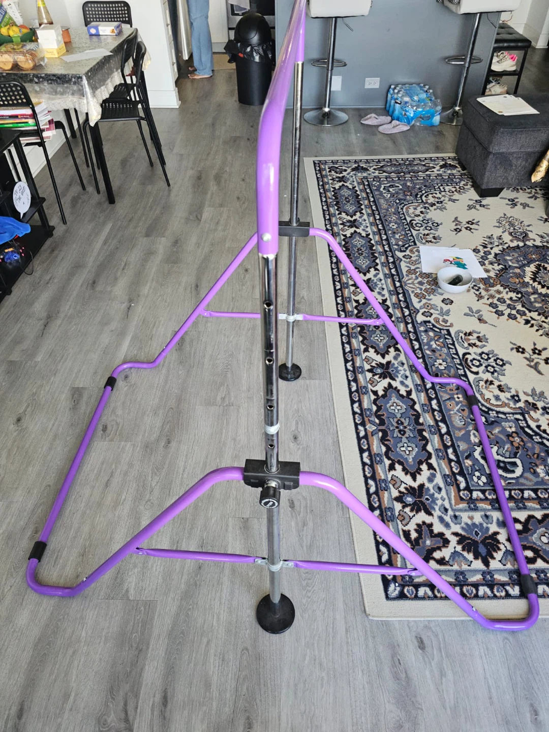 Foldable gymnastic bars