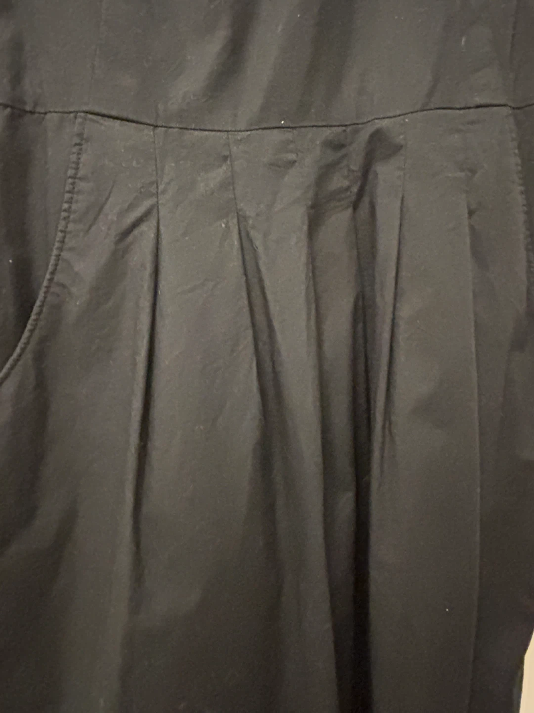 LL BEAN 100% cotton Black Dress sz8 - photo 2