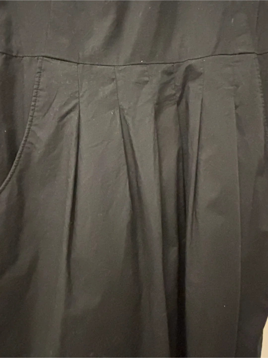 LL BEAN 100% cotton Black Dress sz8 image indicator(2)