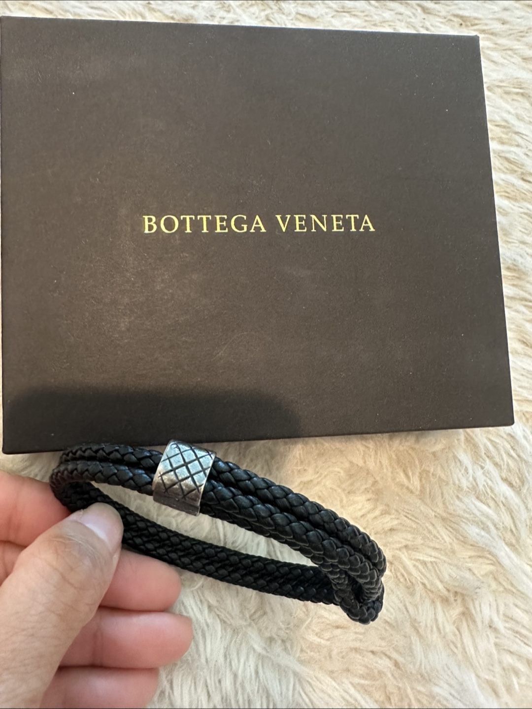 Bottega Veneta Black Leather Bracelet - photo 2