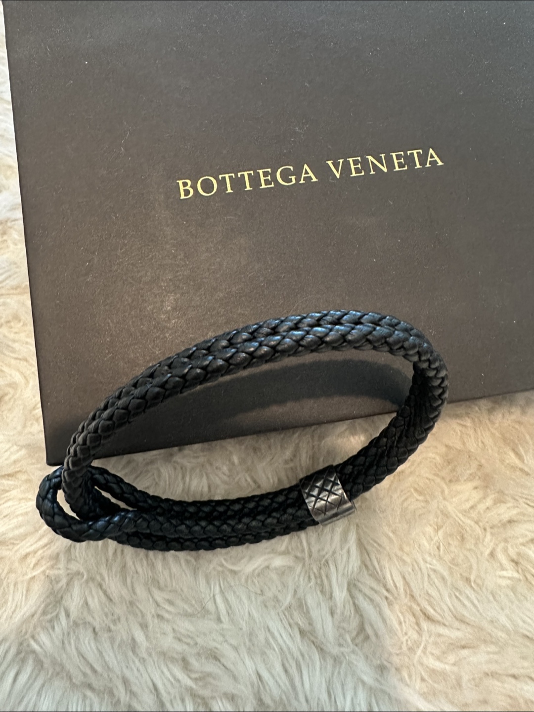 Bottega Veneta Black Leather Bracelet - photo 3