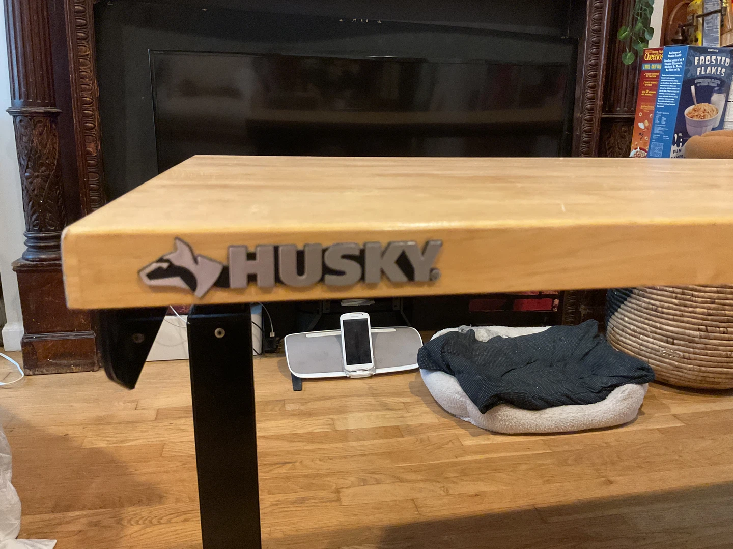 Husky Adjustable Height Black Worktable - photo 3