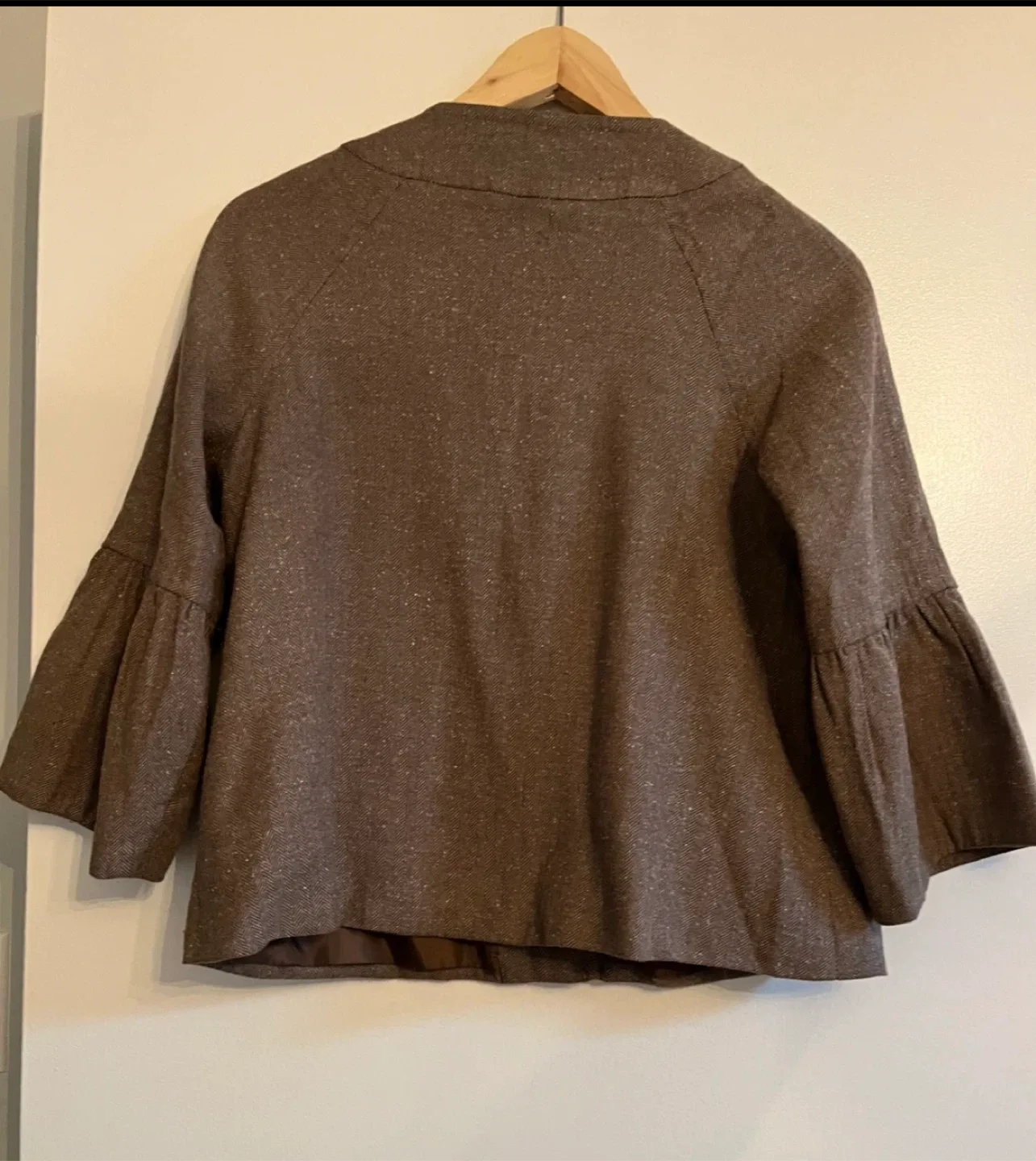 Liz Claiborne Brown Herringbone Jacket image indicator(3)