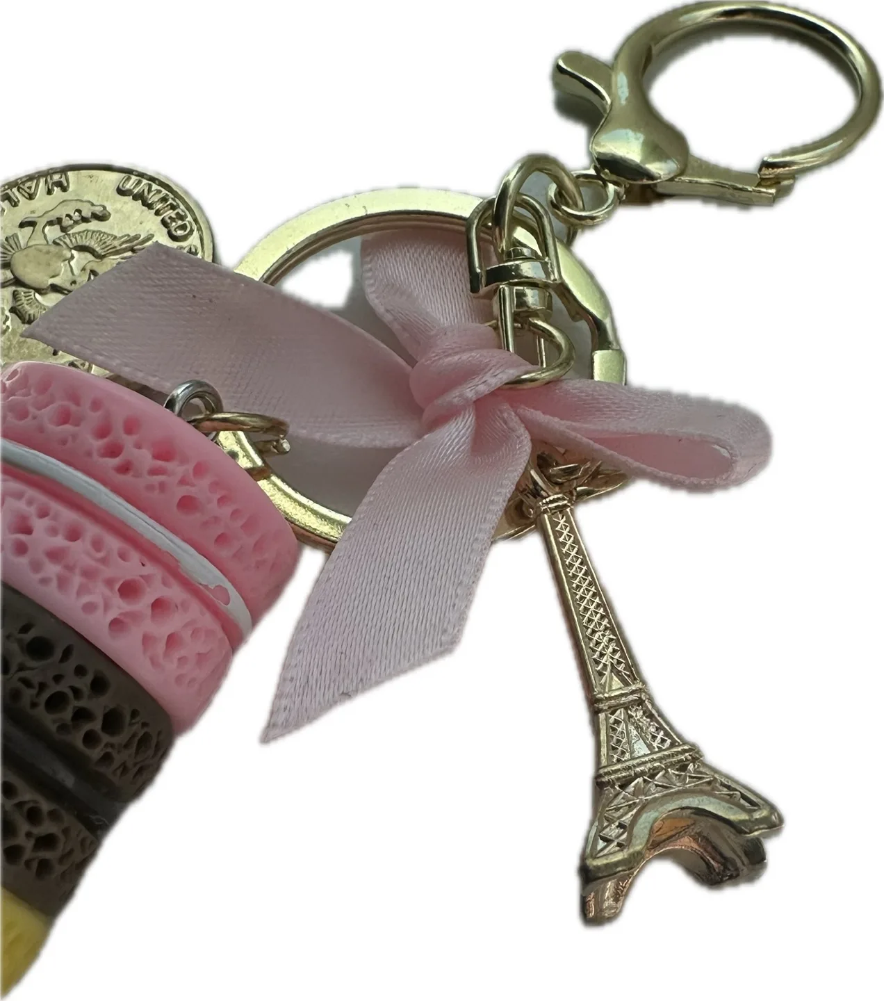 Cute Macaron Eiffel Tower Keychain image indicator(3)