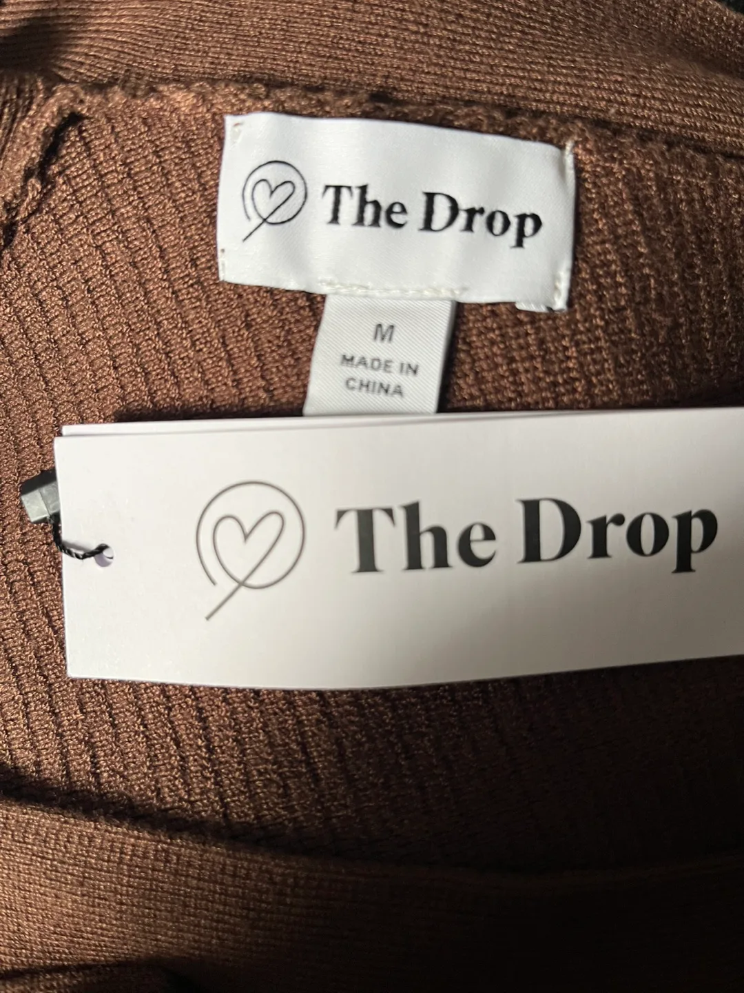 The Drop Brown Ribbed Dress - Size M image indicator(5)