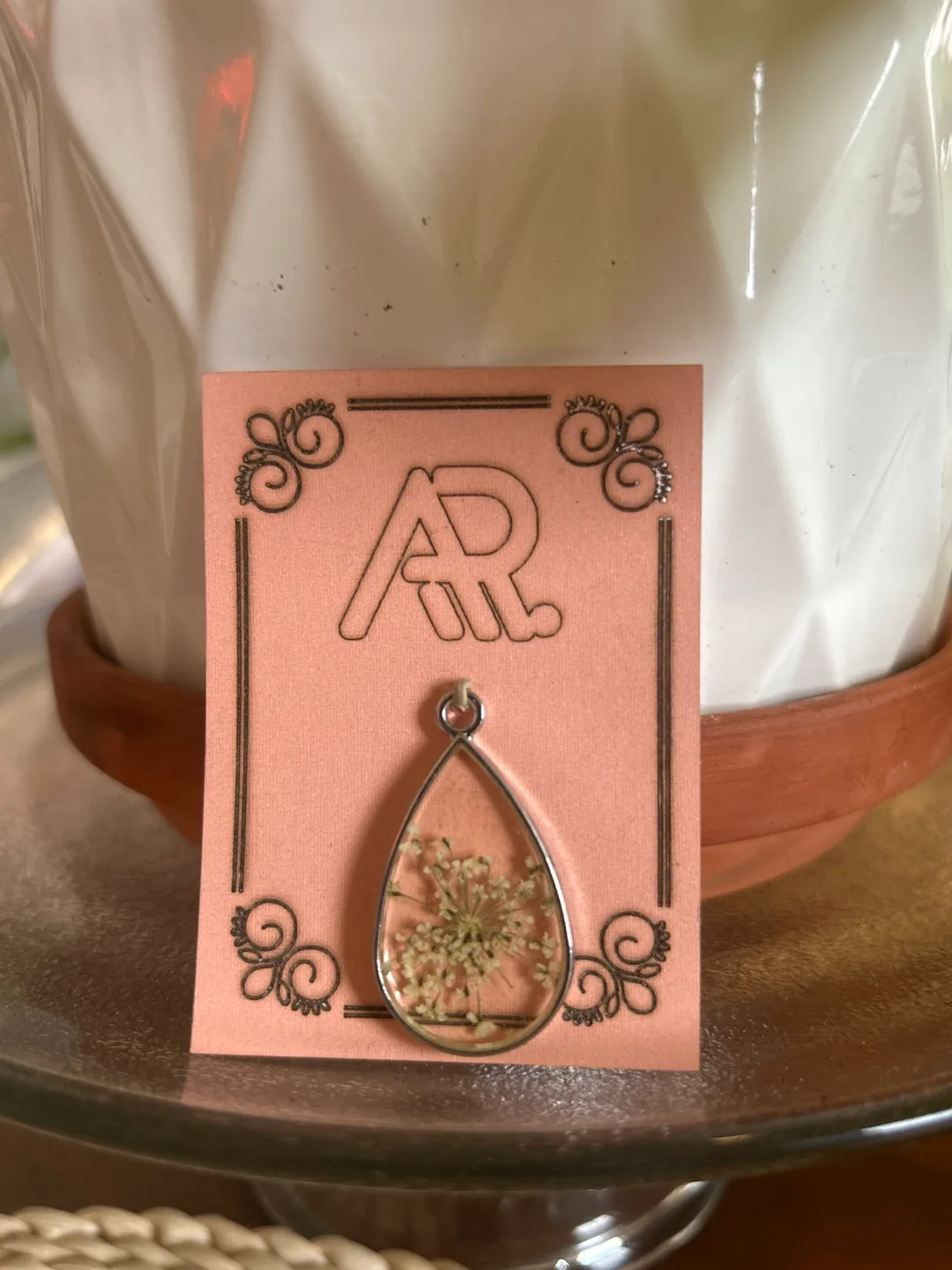 Handmade Teardrop Pendant Necklace