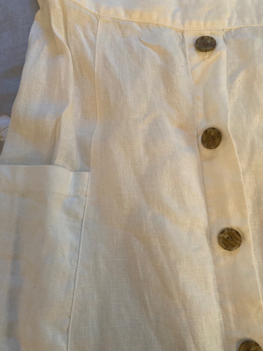 Vince Camuto White Linen Dress - Size M - photo 3