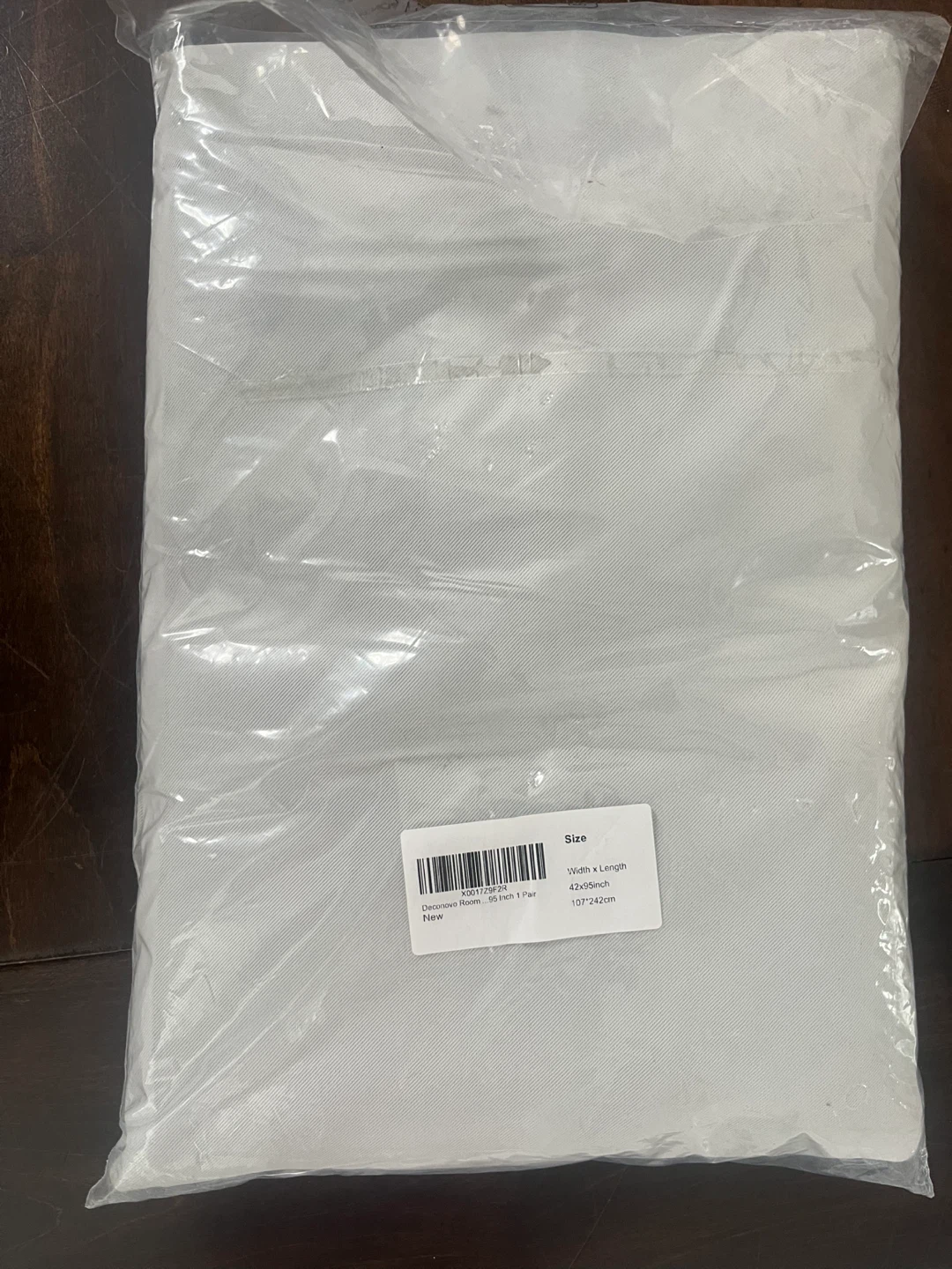 Deconovo Blackout Curtain, Greyish White, 42x95 inch (New) - photo 2