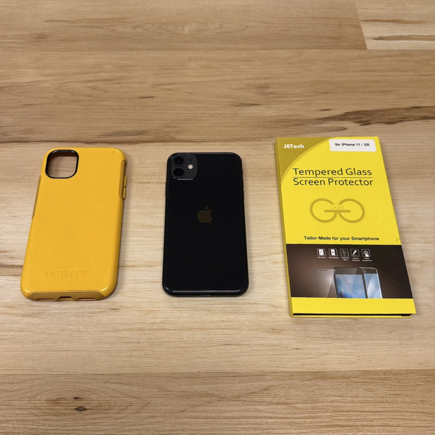 iPhone 11 Black with Otterbox Case + Screen Protector - photo 3