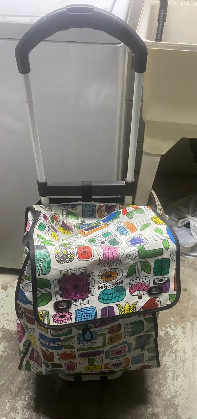 Rolling Shopping Cart with Unique Design thumbnail