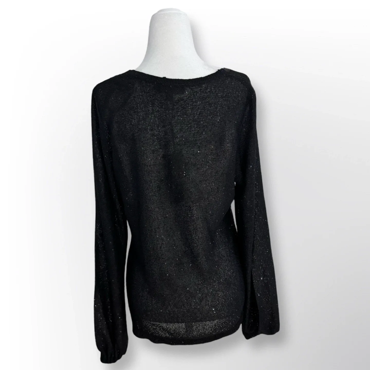 New With Tags! Donna Karan Deep-V Sweater | Size M image indicator(6)