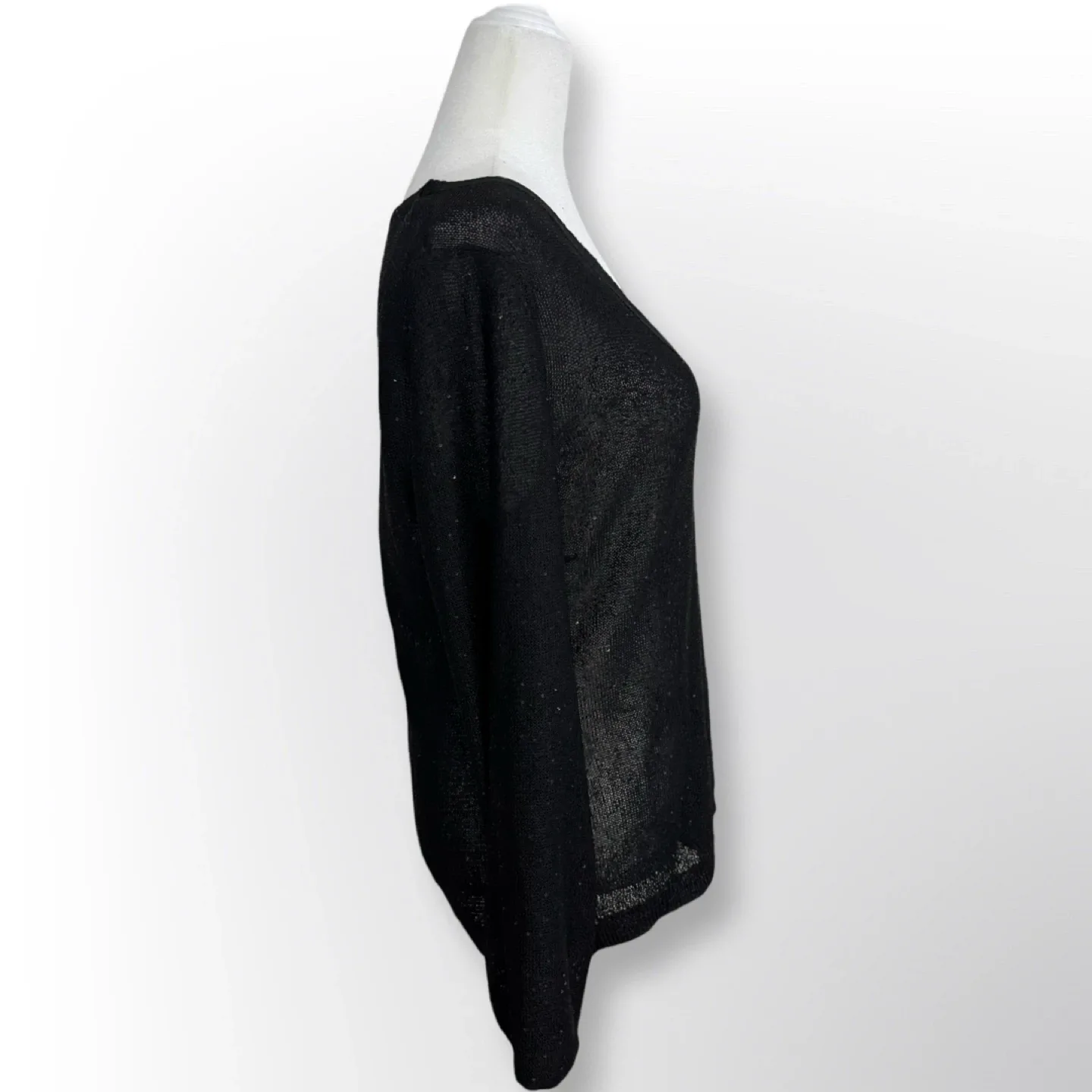 New With Tags! Donna Karan Deep-V Sweater | Size M image indicator(7)