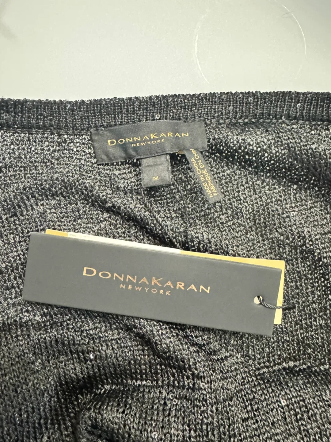 New With Tags! Donna Karan Deep-V Sweater | Size M image indicator(8)
