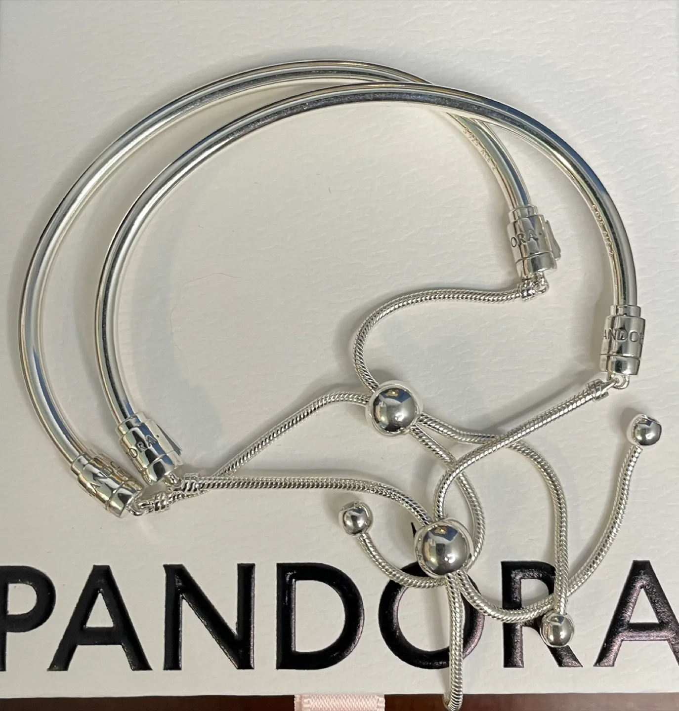 Pandora Silver Bangle Slider - new - $65 EACH thumbnail