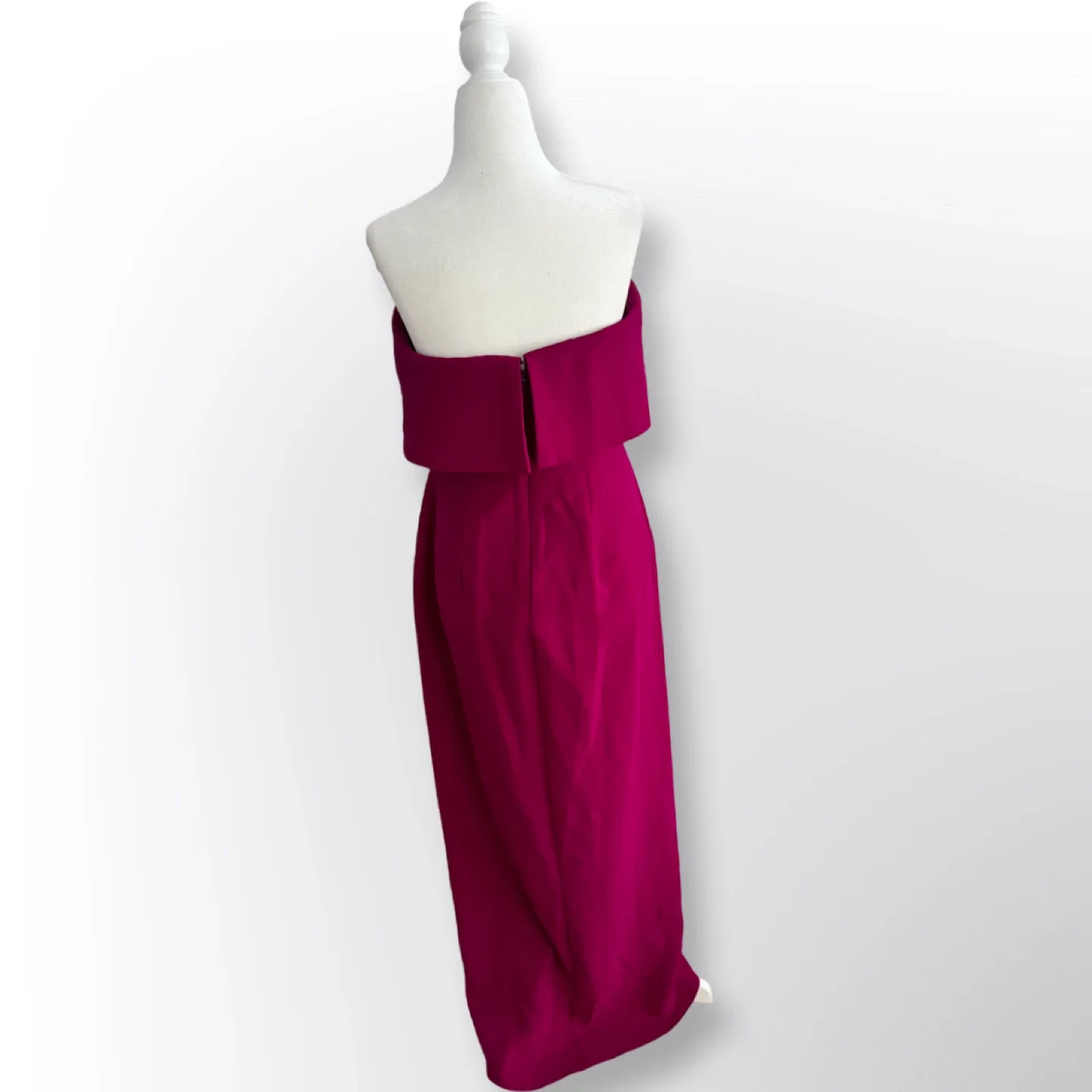 New With Tags! Xscape Tulip-Skirt Gown, Magenta | Size 10 image indicator(6)
