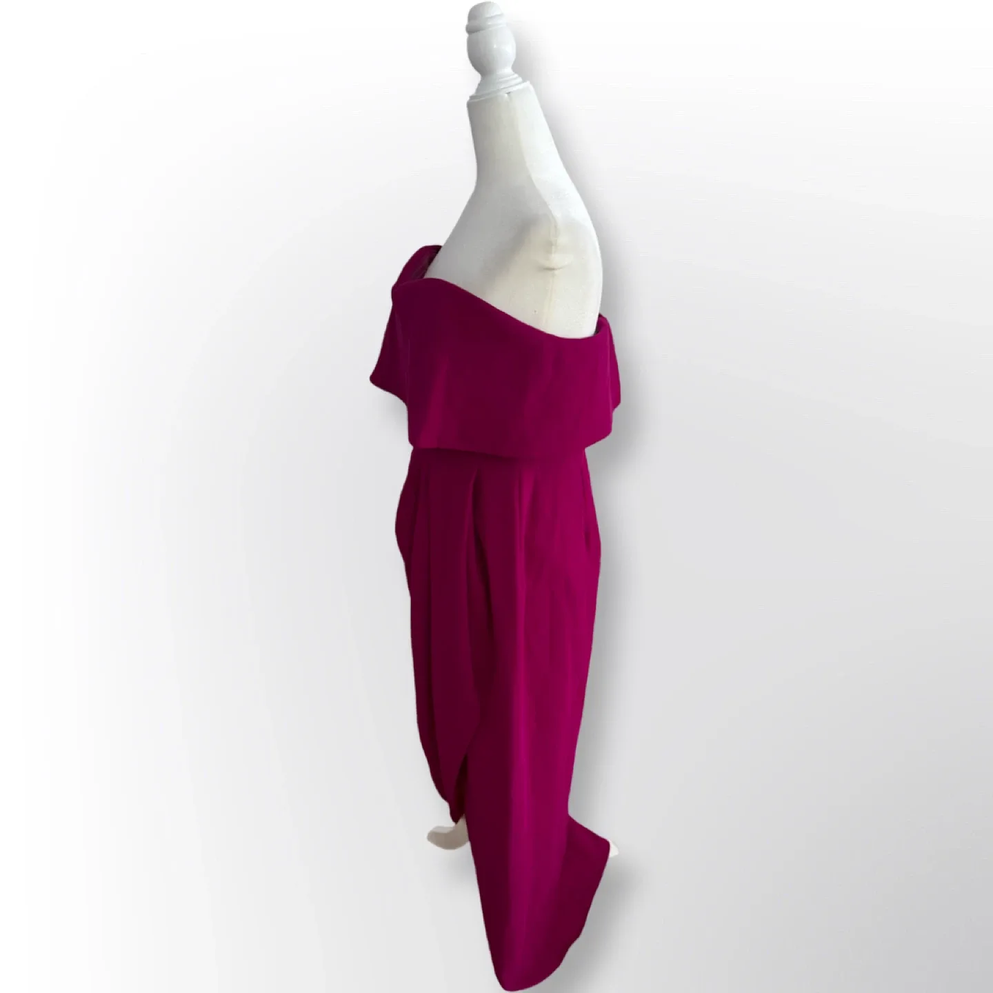 New With Tags! Xscape Tulip-Skirt Gown, Magenta | Size 10 image indicator(7)