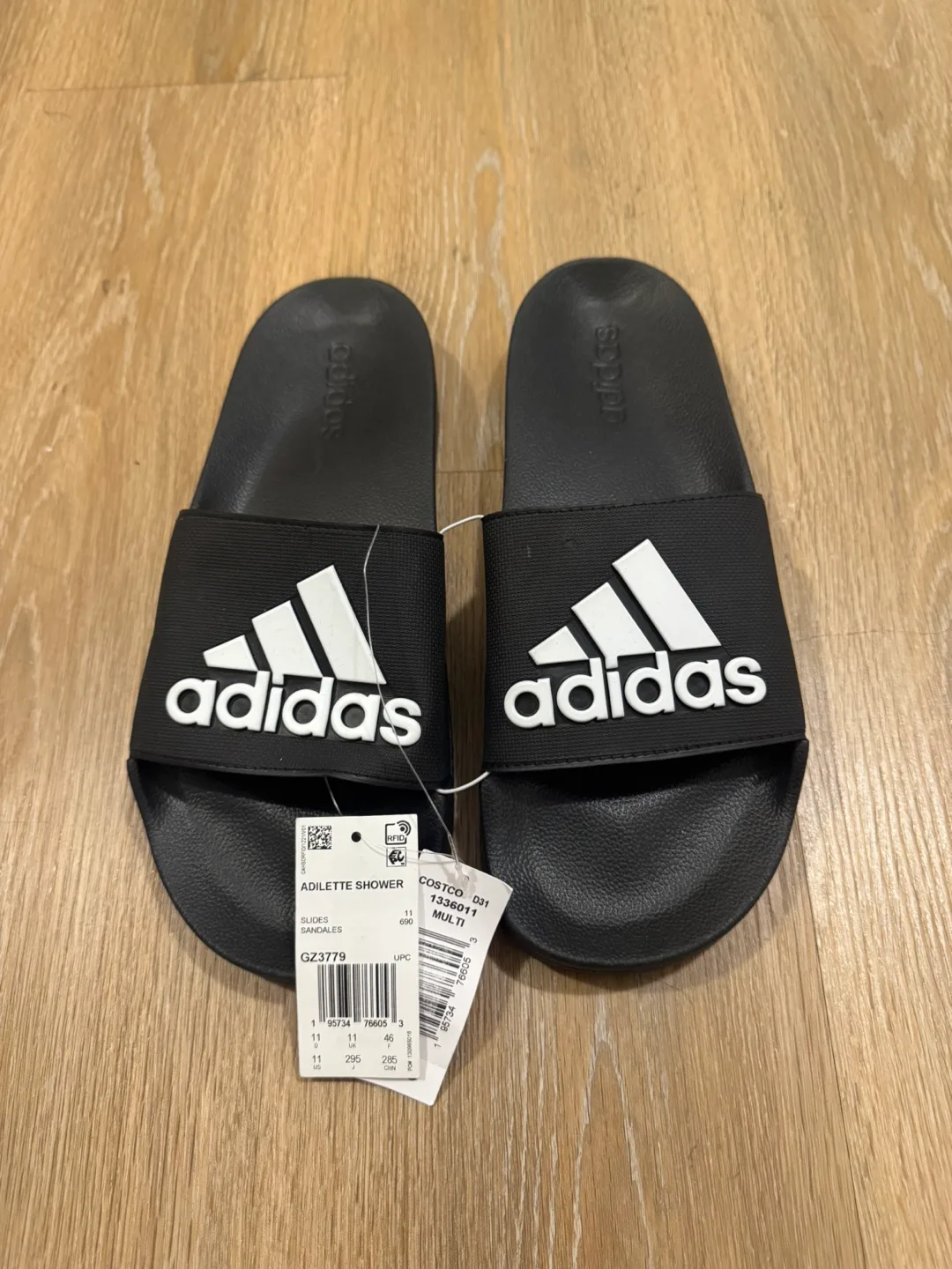 Adidas Black Slides  Size: 11 Men thumbnail