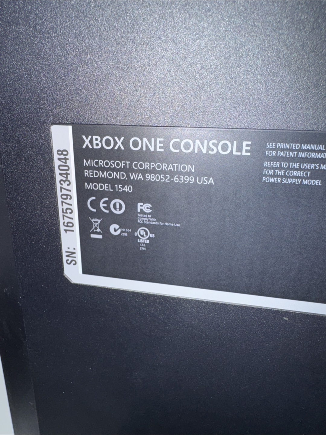 Xbox One Console - Model 1540 - photo 3