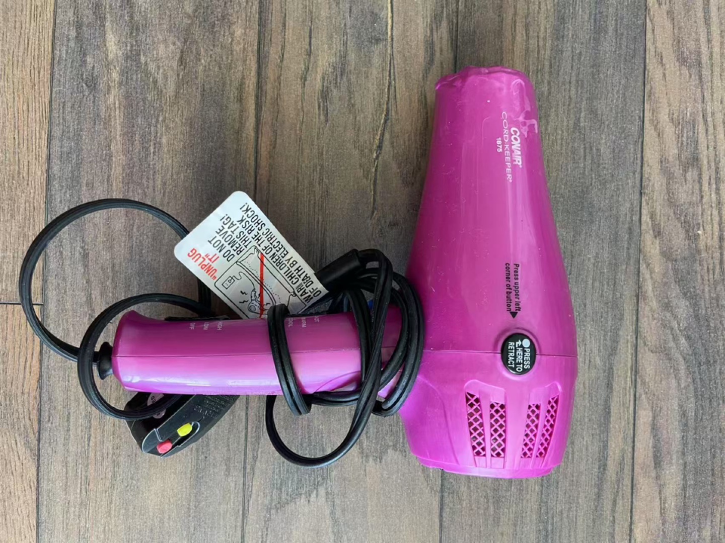 Conair Cord Keeper 1875 Hair Dryer - Pink