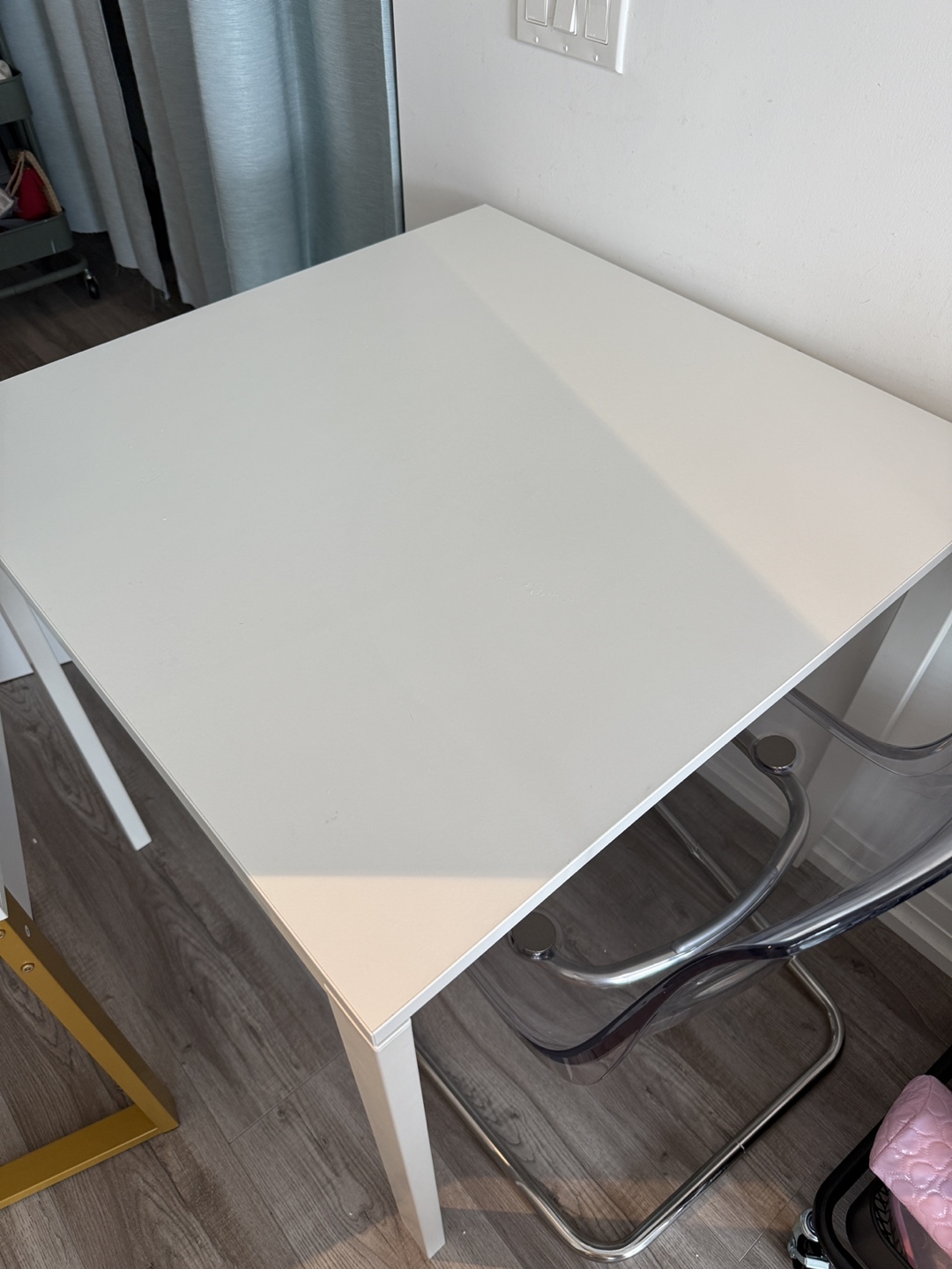 IKEA White Dining Table - 29x29" - photo 2