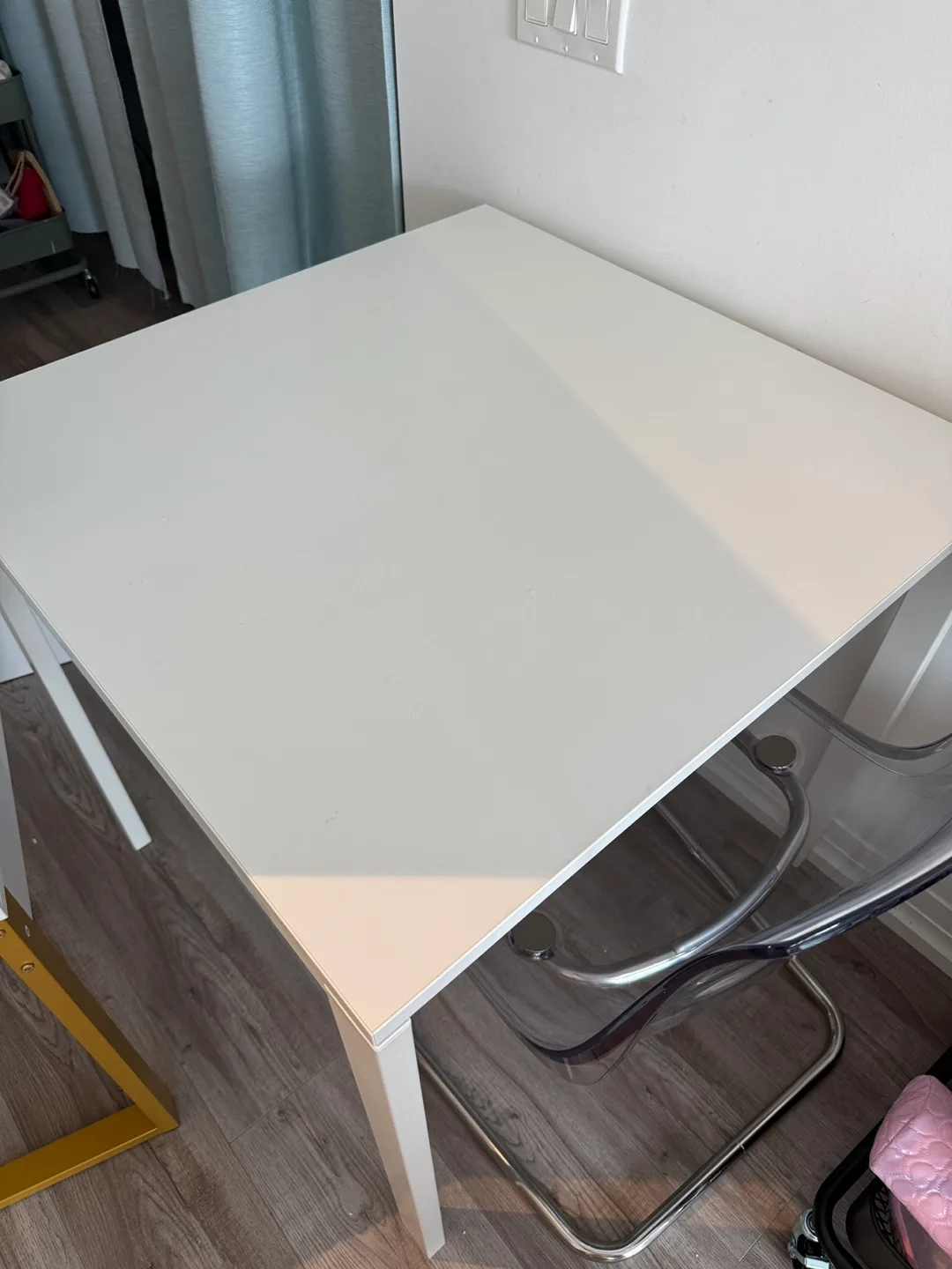 IKEA White Dining Table - 29x29" image indicator(2)