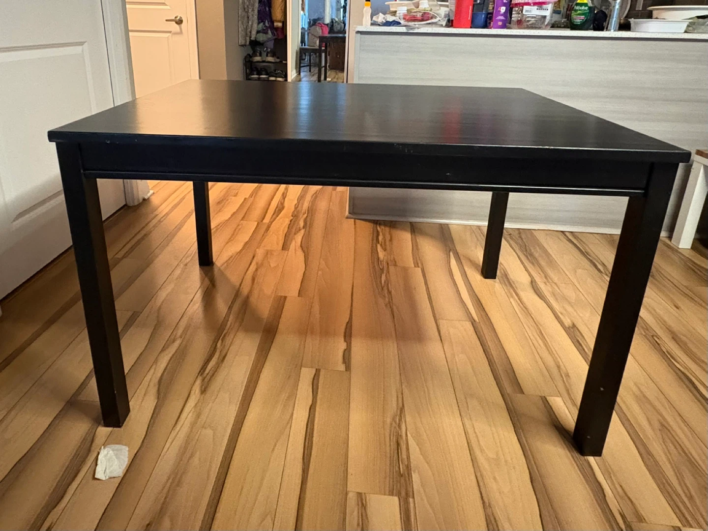 Black Dining Table with 4 Chairs - photo 3